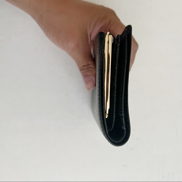 Authentic LOUIS VUITTON Black Epi French Purse Wallet Leather - Picture 5 of 13